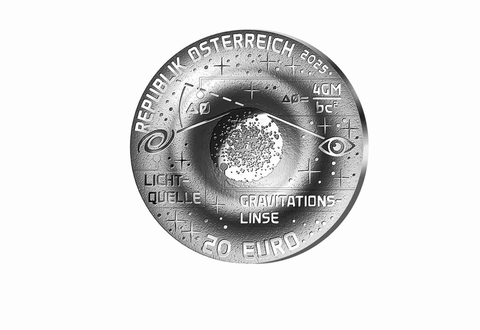 20 Euro Silber 2025 Österreich Einsteinring PP