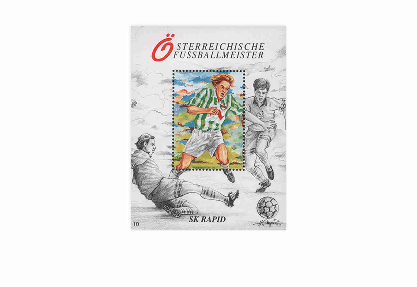 Österreich Kosel-Block 1997 - Fußballmeister Rapid Wien
