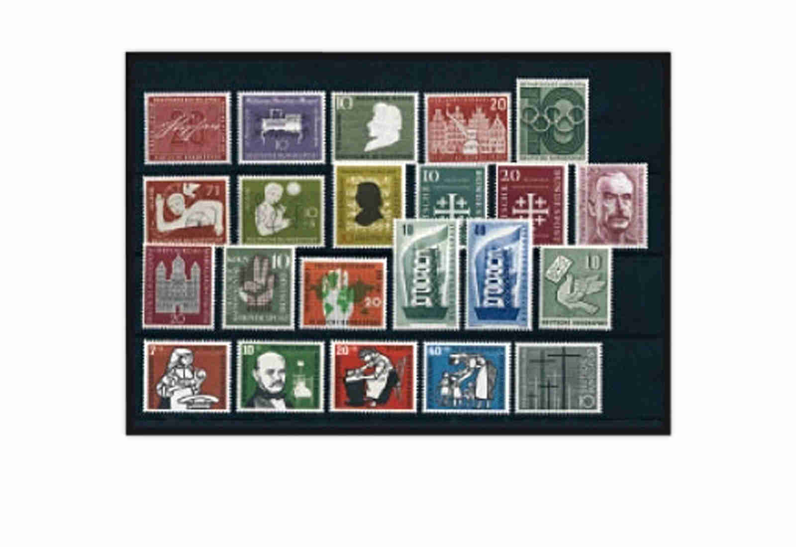 BRD Briefmarken 1956 Jahrgangsatz gestempelt
