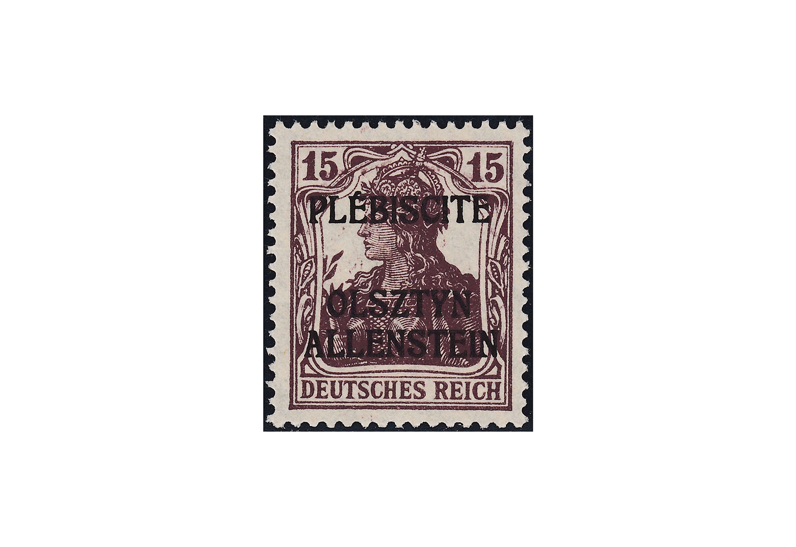 Briefmarke Allenstein MiNr.: 4 I ** Dt. Abstimmungsgebiet