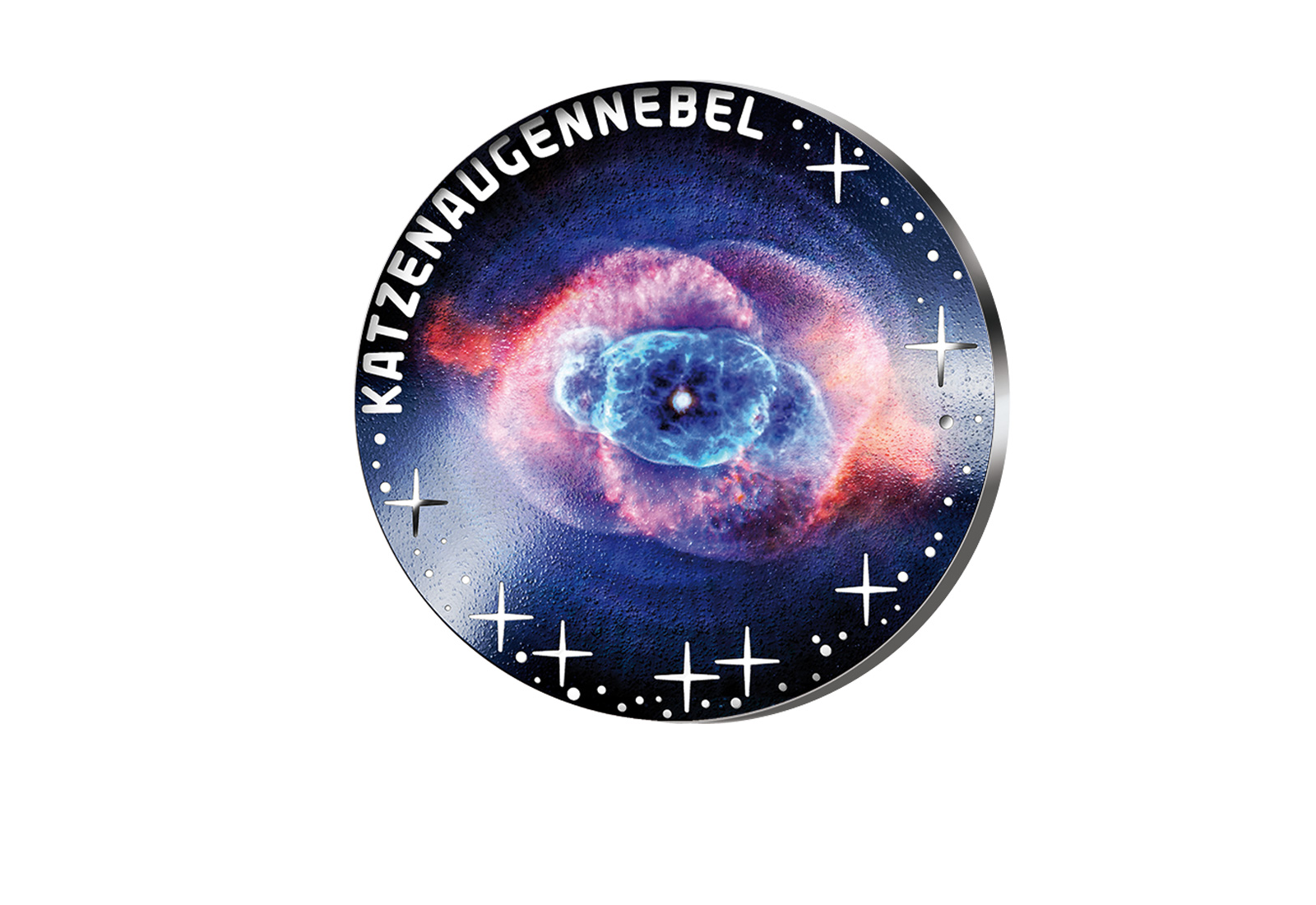 20 Euro Silbermünze 2026 Österreich Katzenaugennebel - Serie: Schönheit des Universums