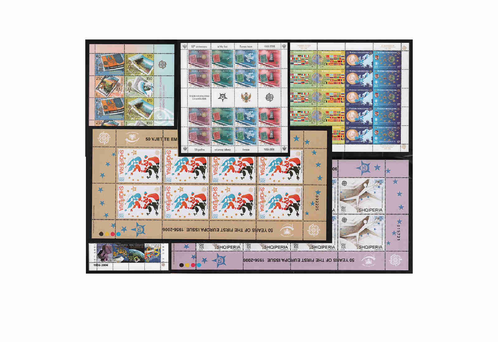 Briefmarken Kleinbogen-Sortiment 50 Jahre Europa 1956-2006 postfrisch