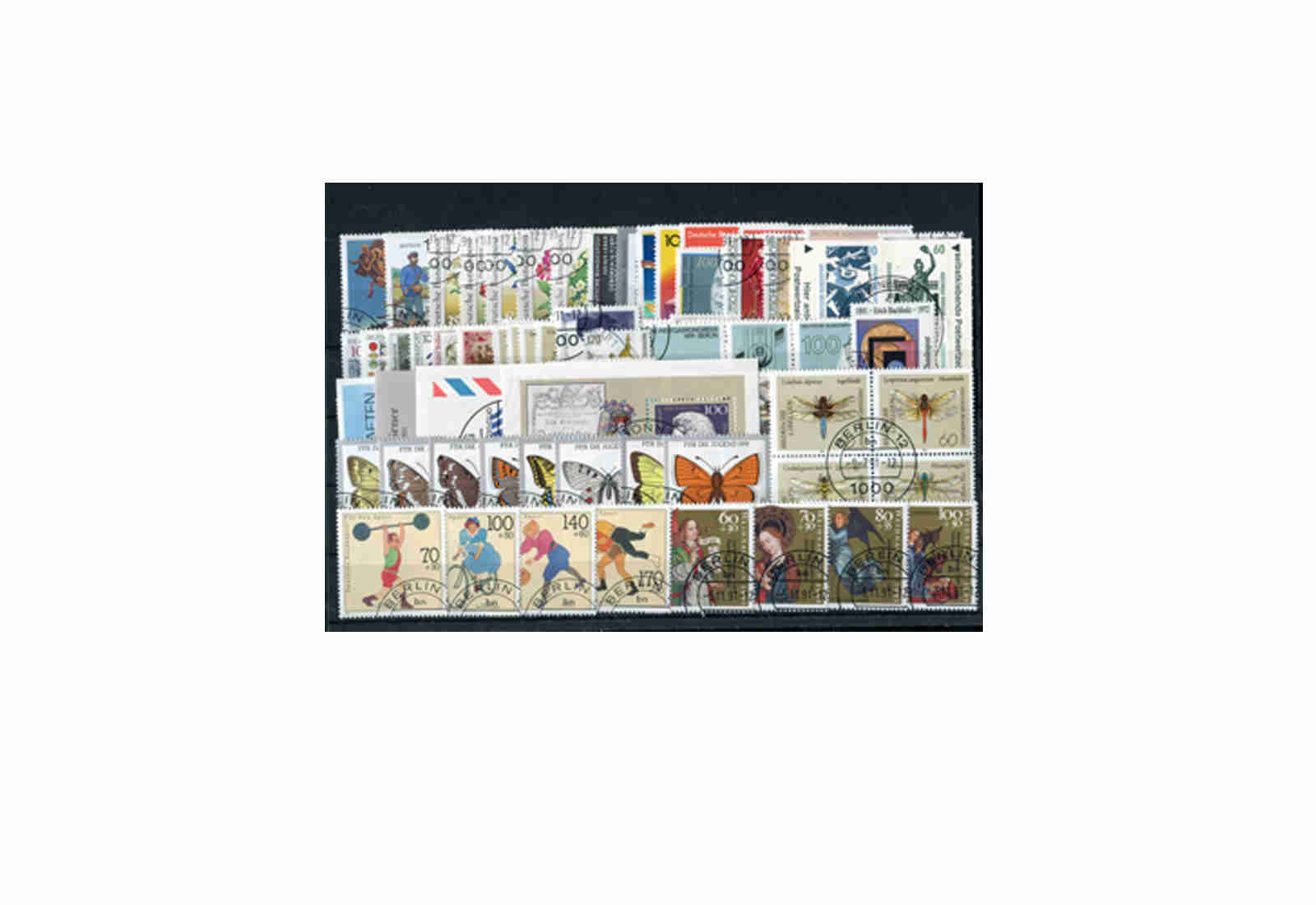 Briefmarken BRD Jahrgangssatz 1991 Michel-Nr. 1488-1581 gestempelt
