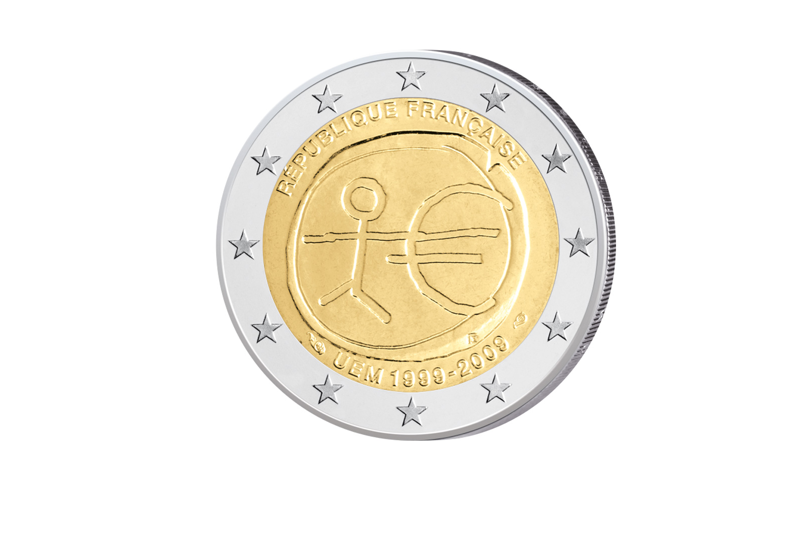 2 Euro 2009 Frankreich 10 Jahre WWU