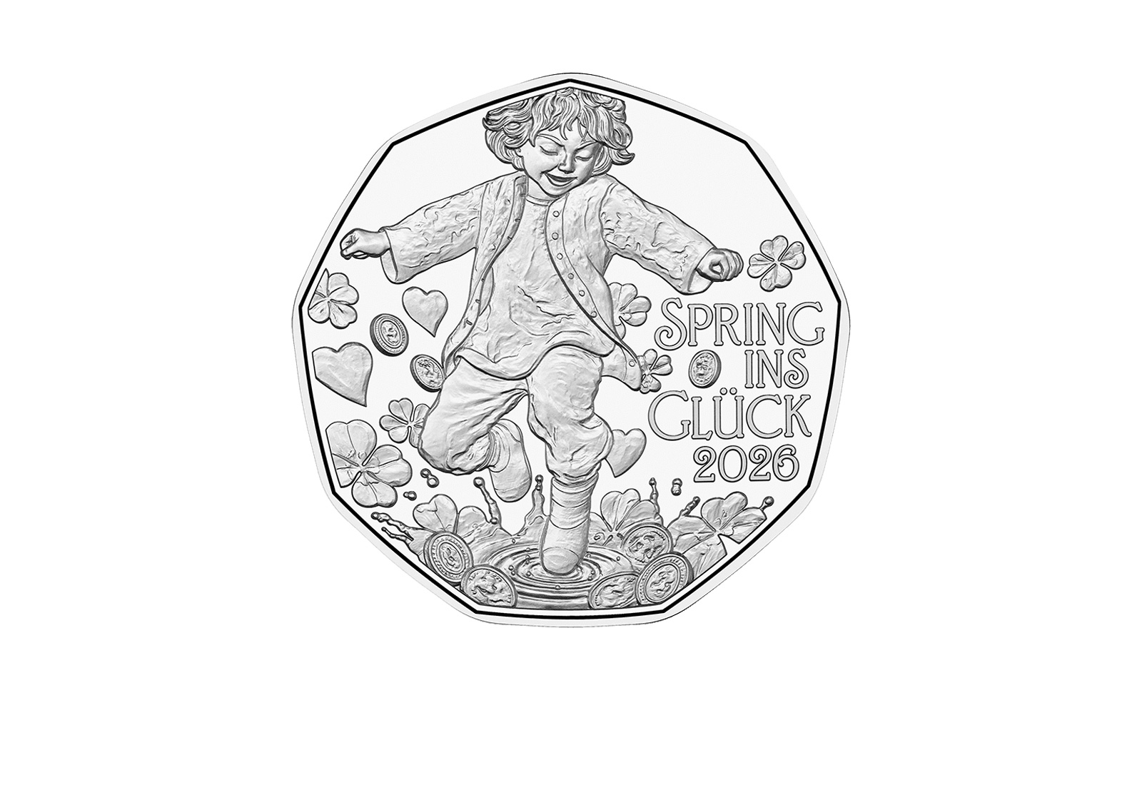 5 Euro 2026 Österreich 1/4 oz Silbermünze Neujahrsmünze