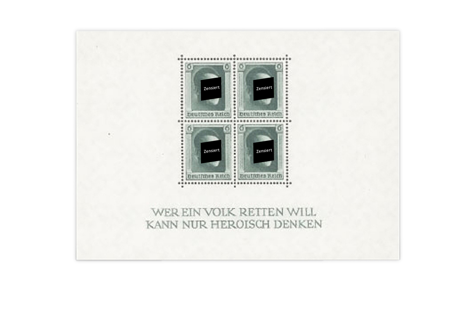 Deutsches Reich Block 8 mit Falz