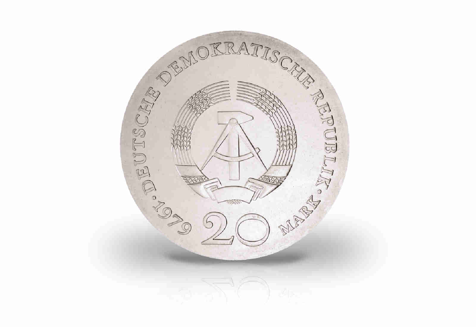 20 Mark Gedenkmünze 1979 DDR Gotthold Ephraim Lessing Jaeger-Nr. 1571