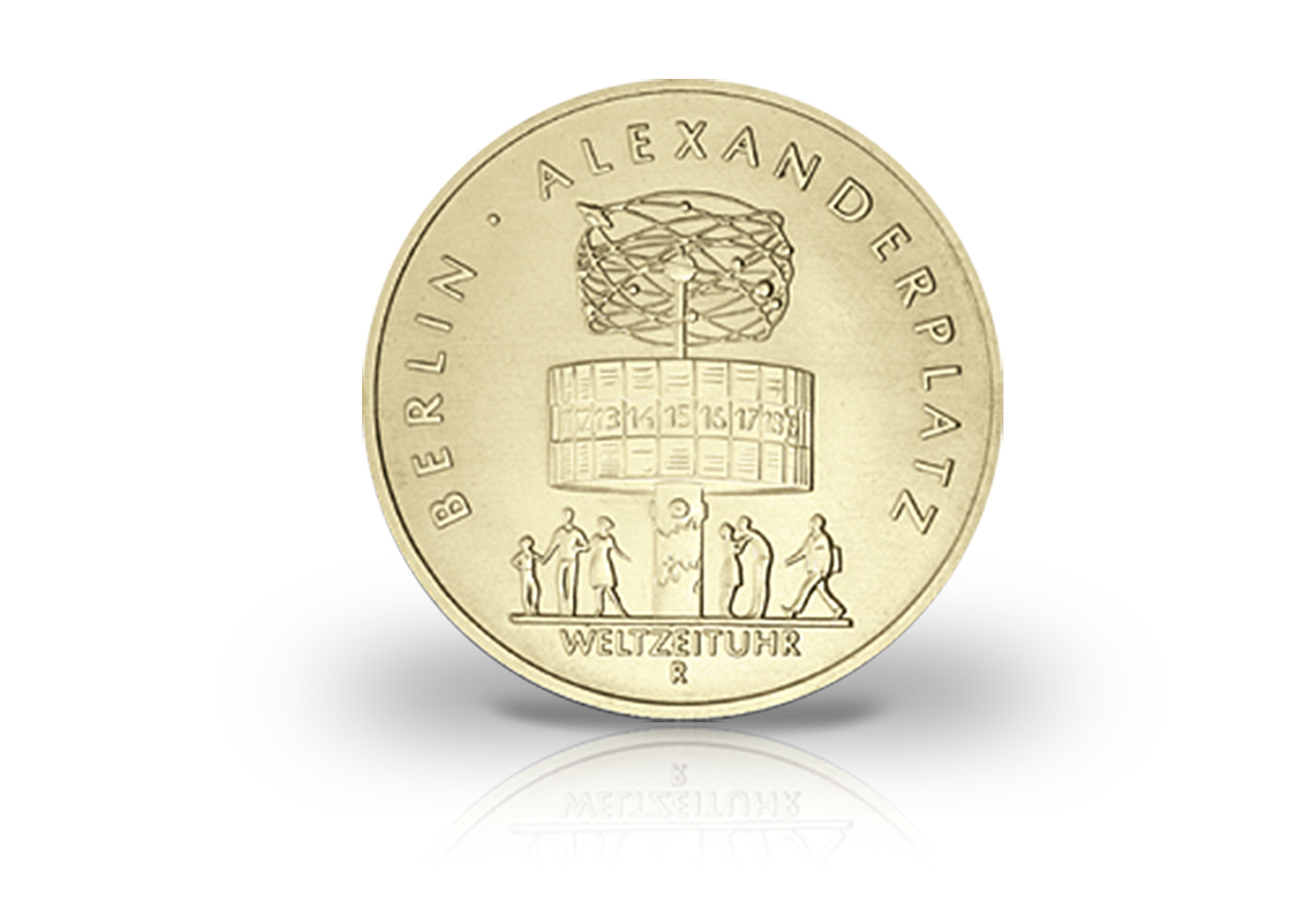 5 Mark Gedenkmünze 1987 DDR Alexanderplatz in Berlin Jaeger-Nr. 1615