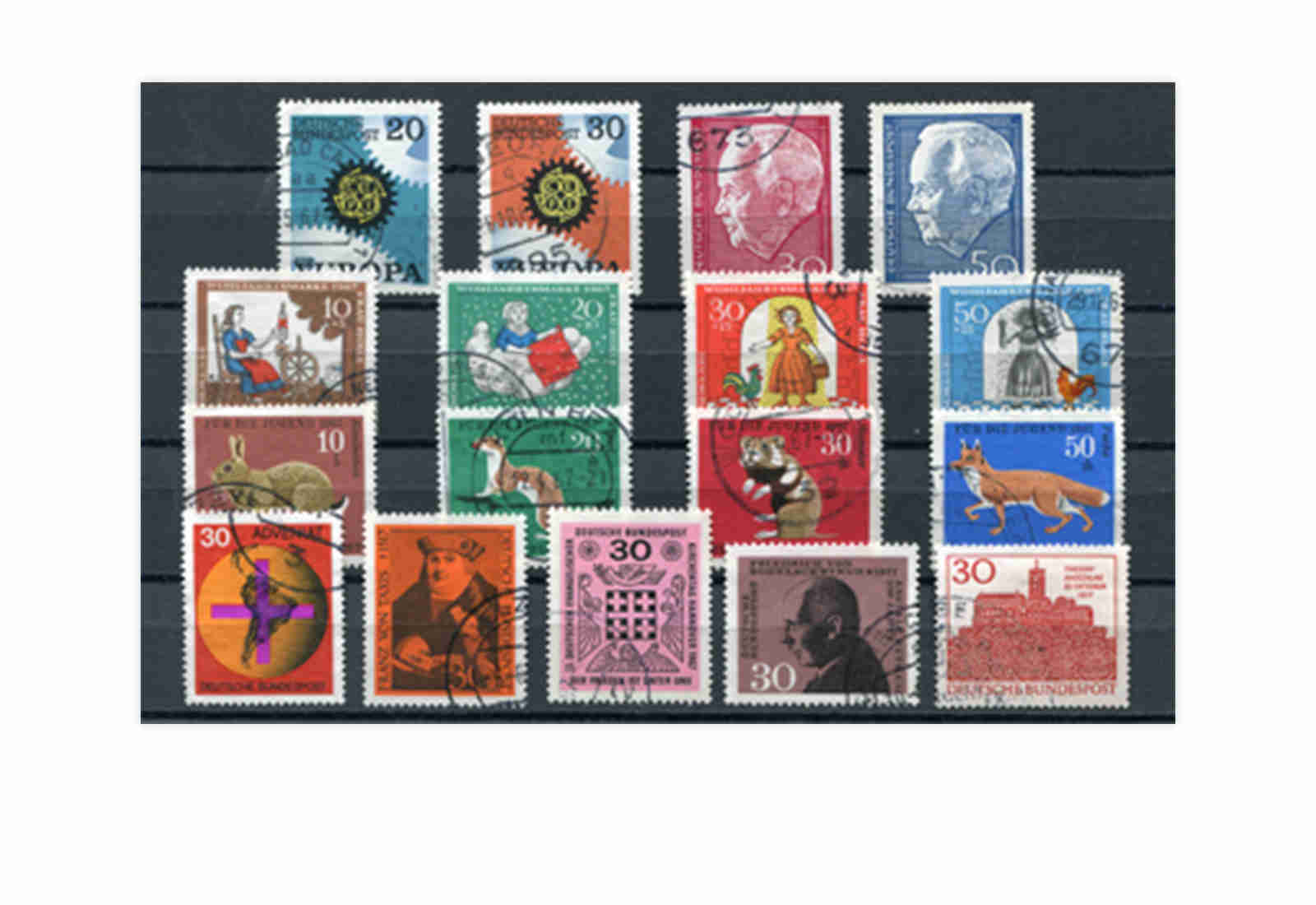 BRD Jahrgangsatz 1967 Mi.Nr. 529-545 gestempelt