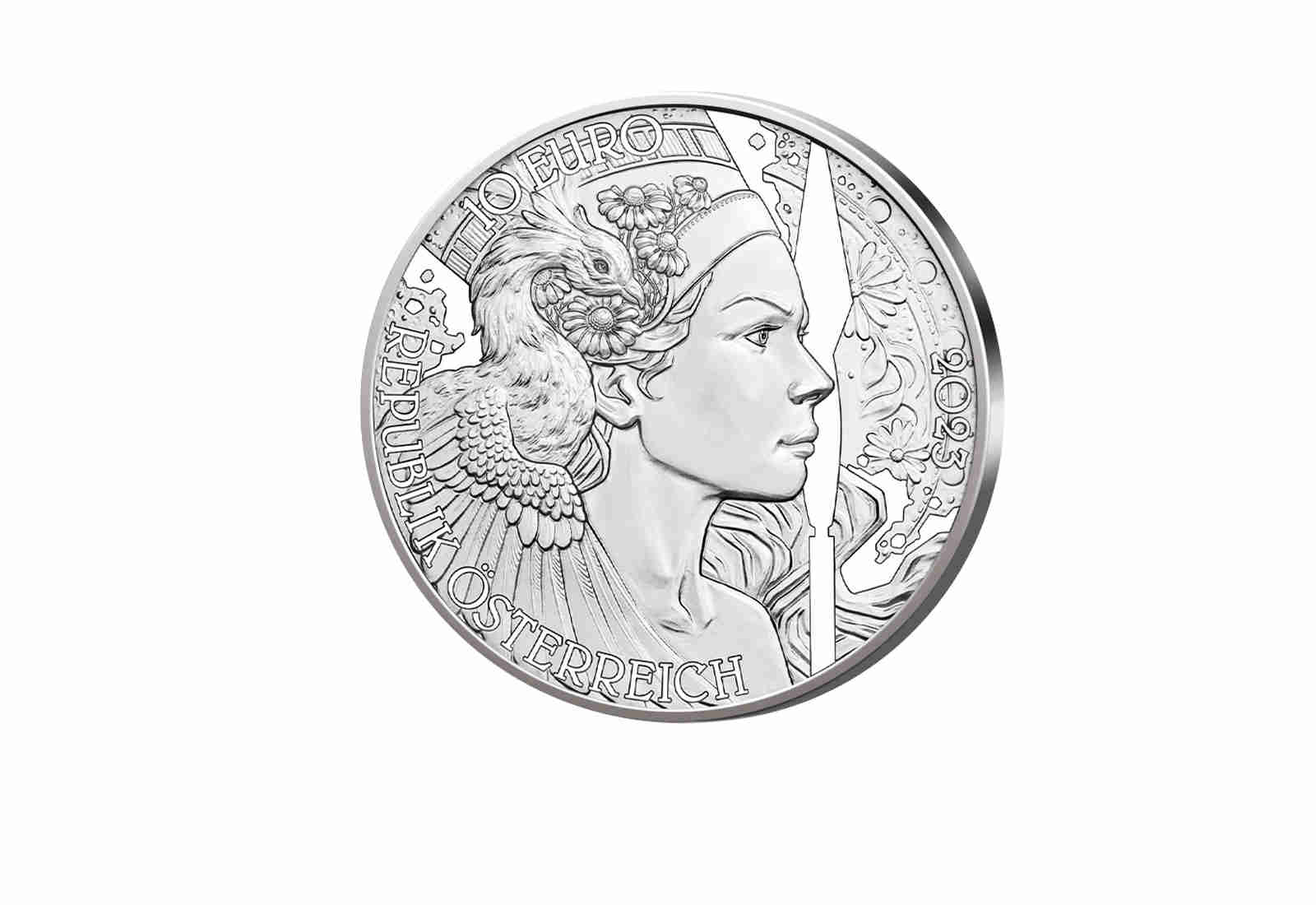 10 Euro Silbermünze 2023 Österreich Die Kamille im Folder hgh.