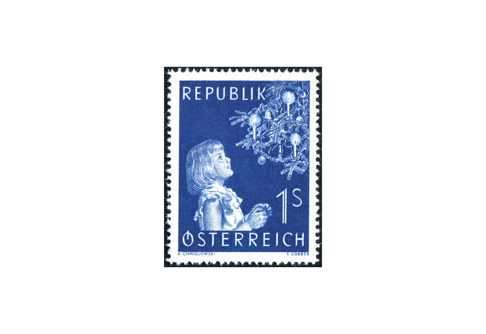 Österreich Einzelausgabe 1954 Weihnachten Michel Nr. 1009 gestempelt