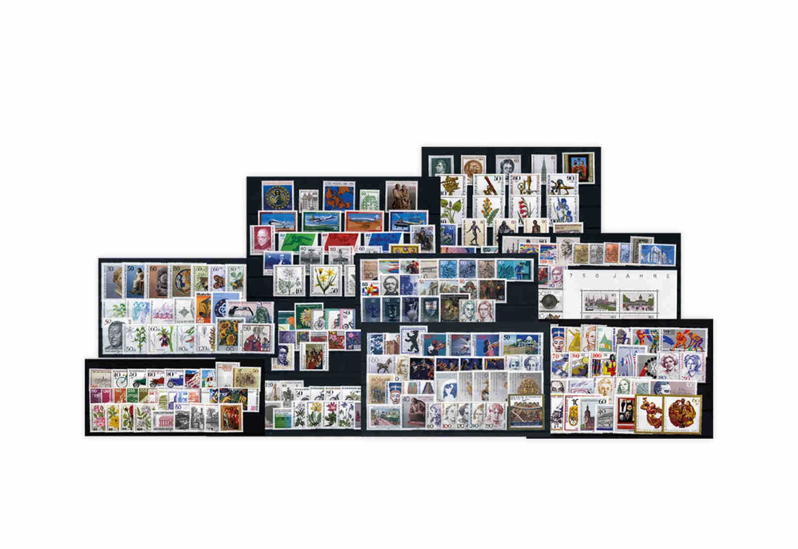 Berlin Jahrgänge 1980-1989 Sparpaket komplett Mi.Nr. 614-879 postfrisch