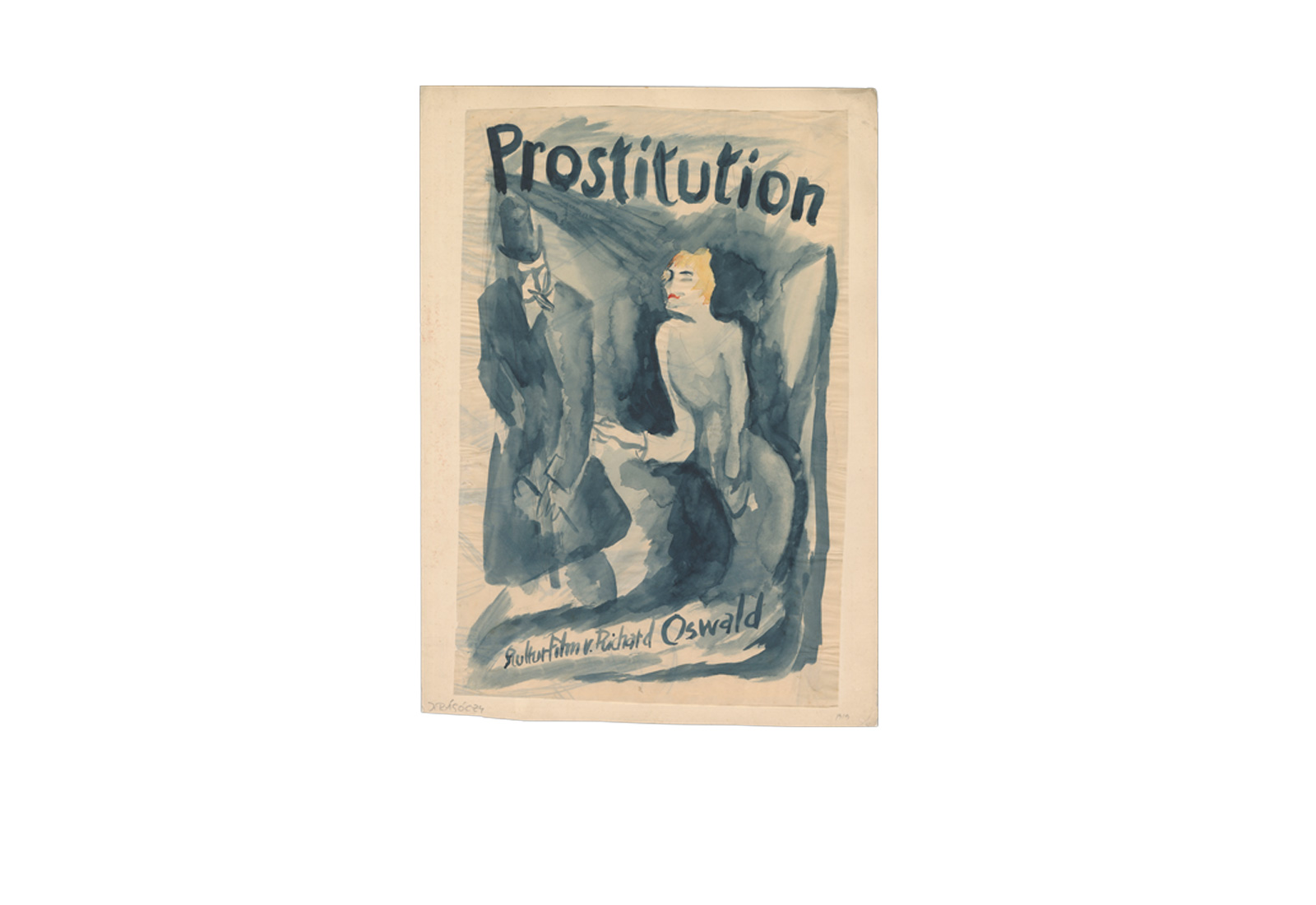 Plakatentwurf für Stummfilm 1919, Joachim Ragoczy