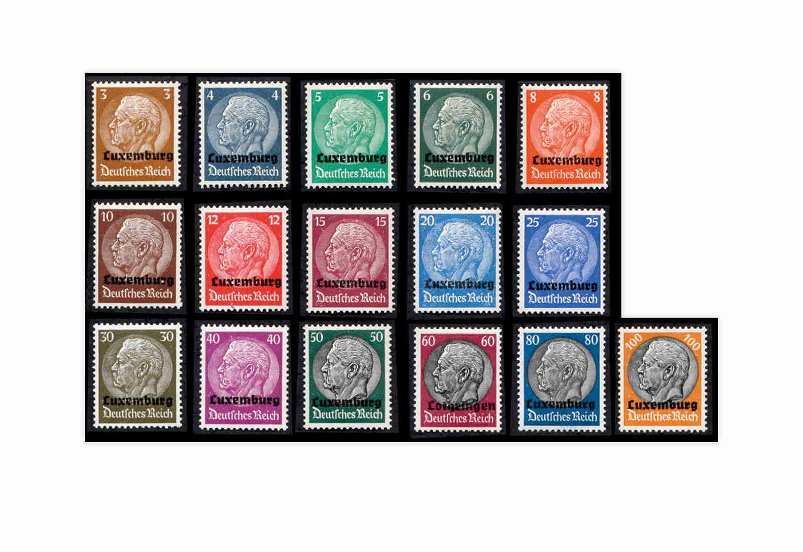 Luxemburg Mi.Nr. 1/16 postfrisch Deutsche Besetzung
