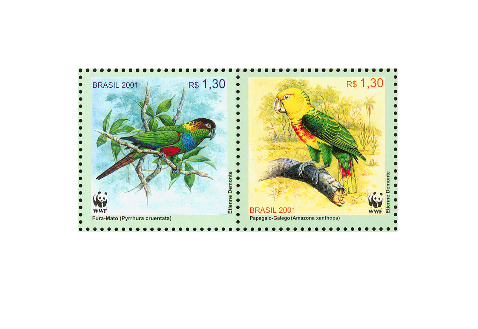 Briefmarken Brasilien-Lot 300 Marken postfrisch und gestempelt
