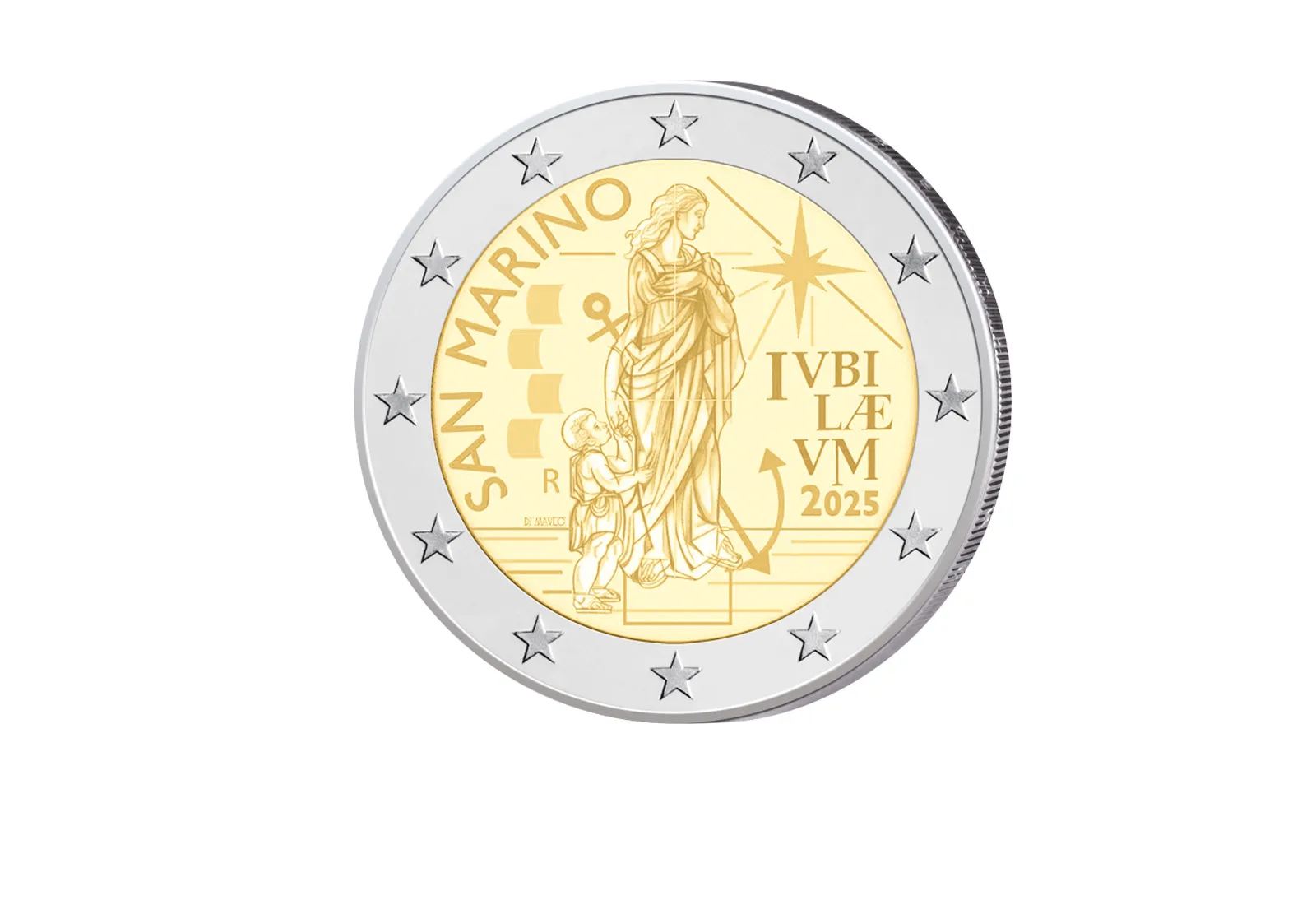 2 Euro 2025 San Marino Pilger der Hoffnung st