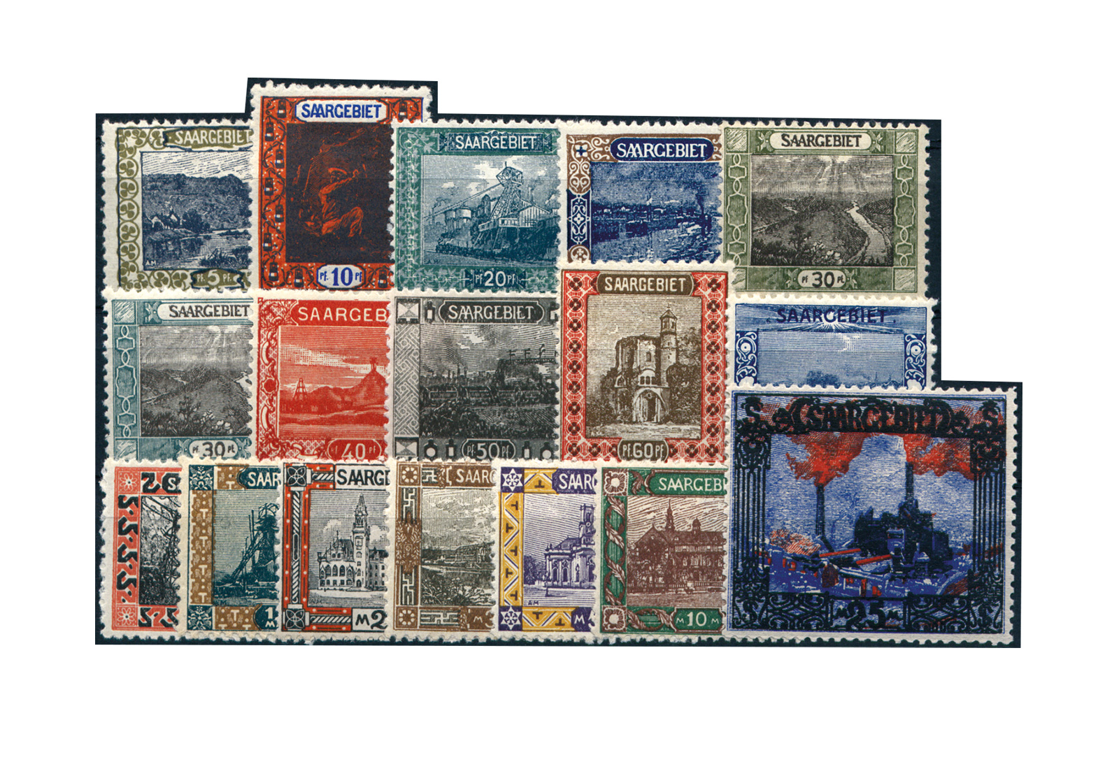 Briefmarken Saar 53/69 gest.