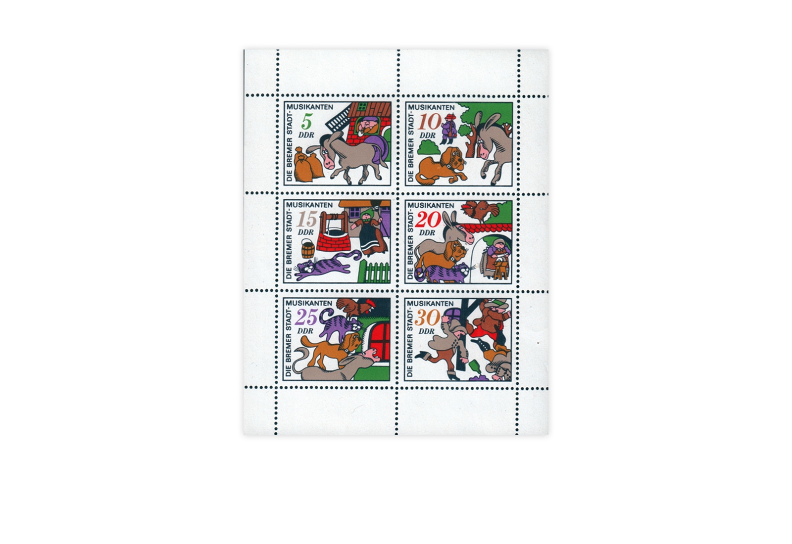 DDR Kleinbogen Mi.Nr. 1717-1722 **