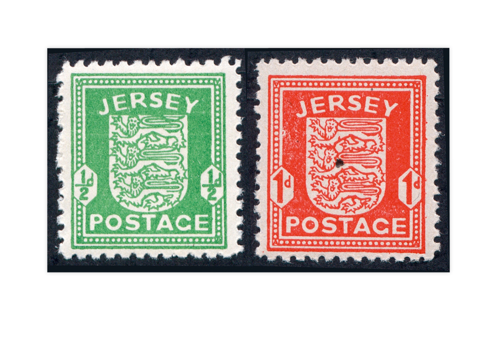 Jersey Mi.Nr. 1/2 ** Dt. Besetzung