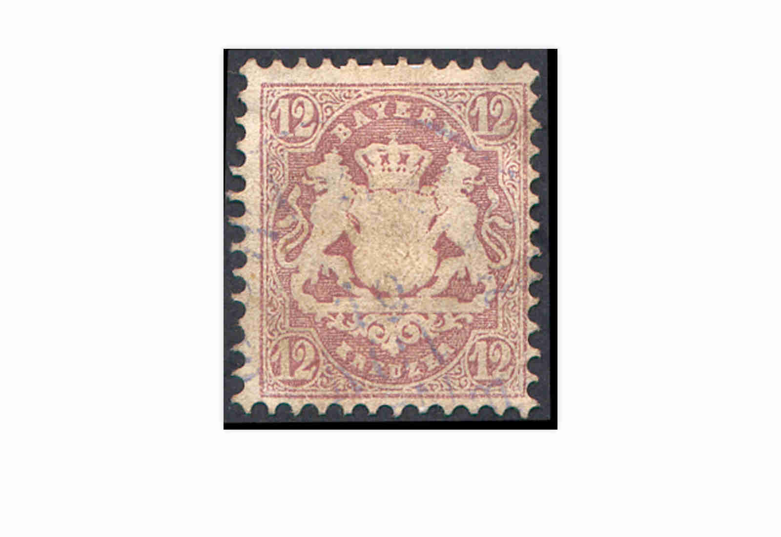 Briefmarke Altdeutschland Bayern Freimarke 1870 Michel-Nr. 26 gestempelt geprüft