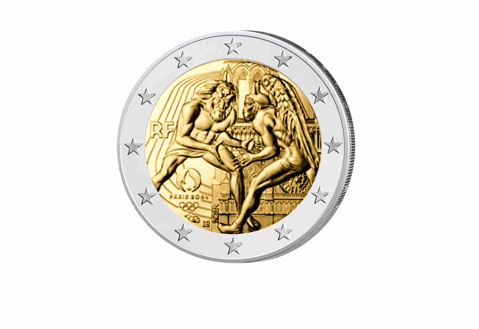 2 Euro 2024 Frankreich Herkules und der Ringkampf - Notre Dame