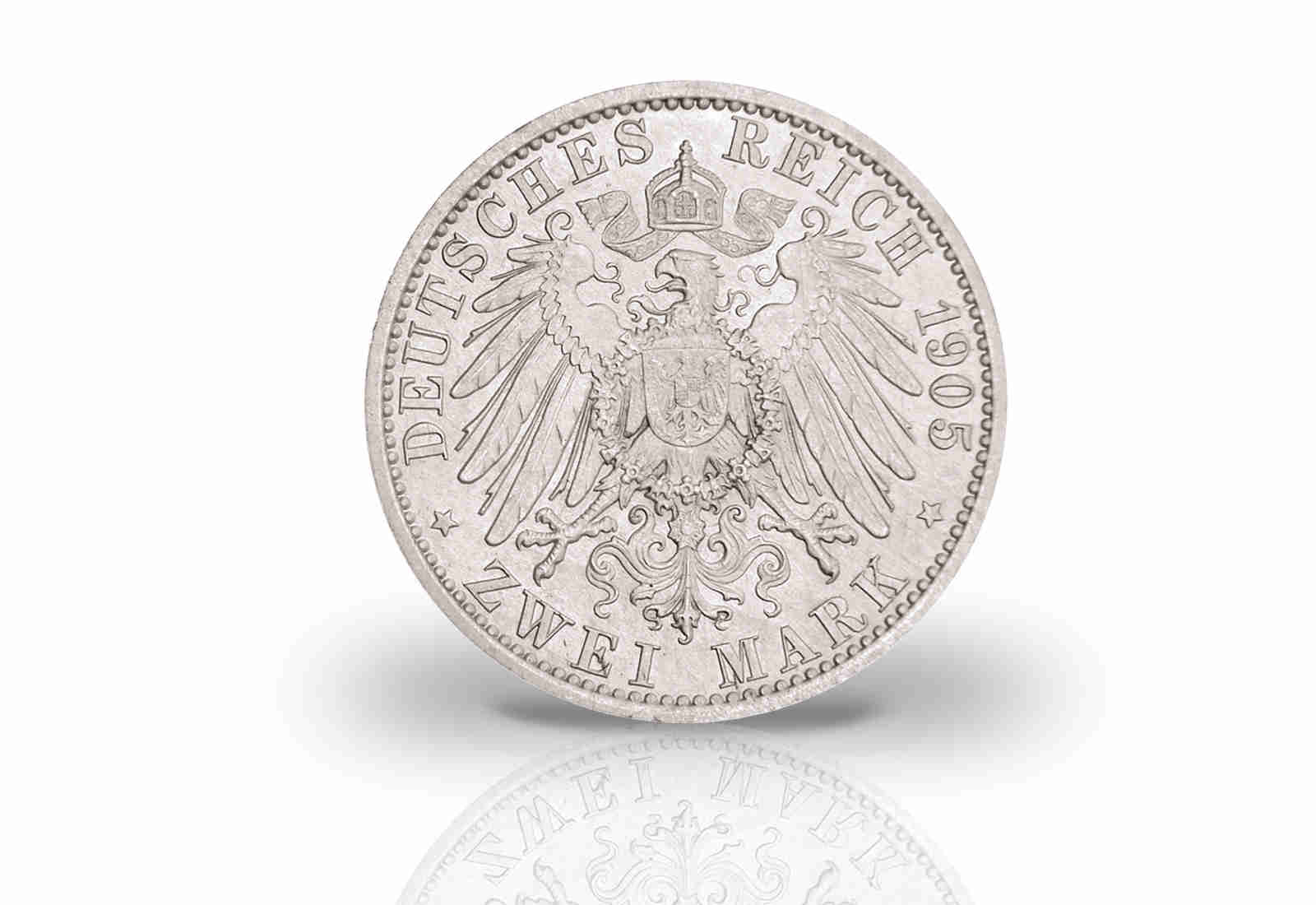 2 Mark 1905 Deutsches Kaiserreich Carl Eduard Jaeger Nr 147