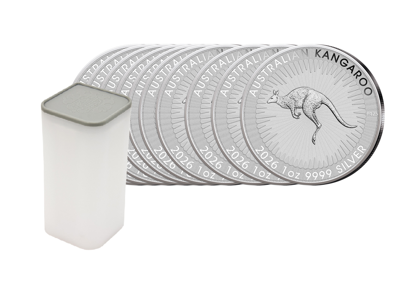 Känguru 1 oz Silber 2026 Australien 25er Tube