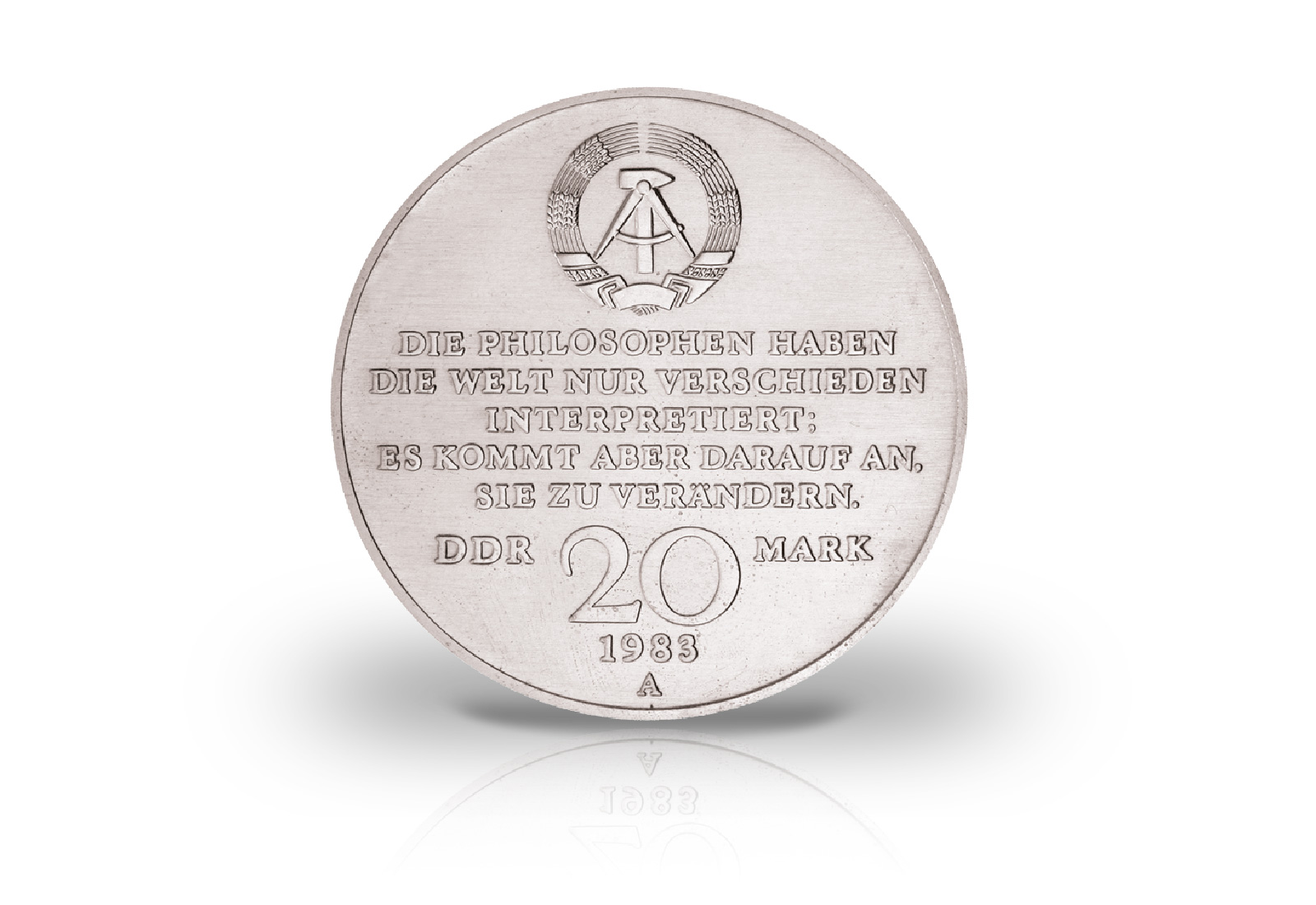 20 Mark Gedenkmünze 1983 DDR Karl Marx Jaeger-Nr. 1592