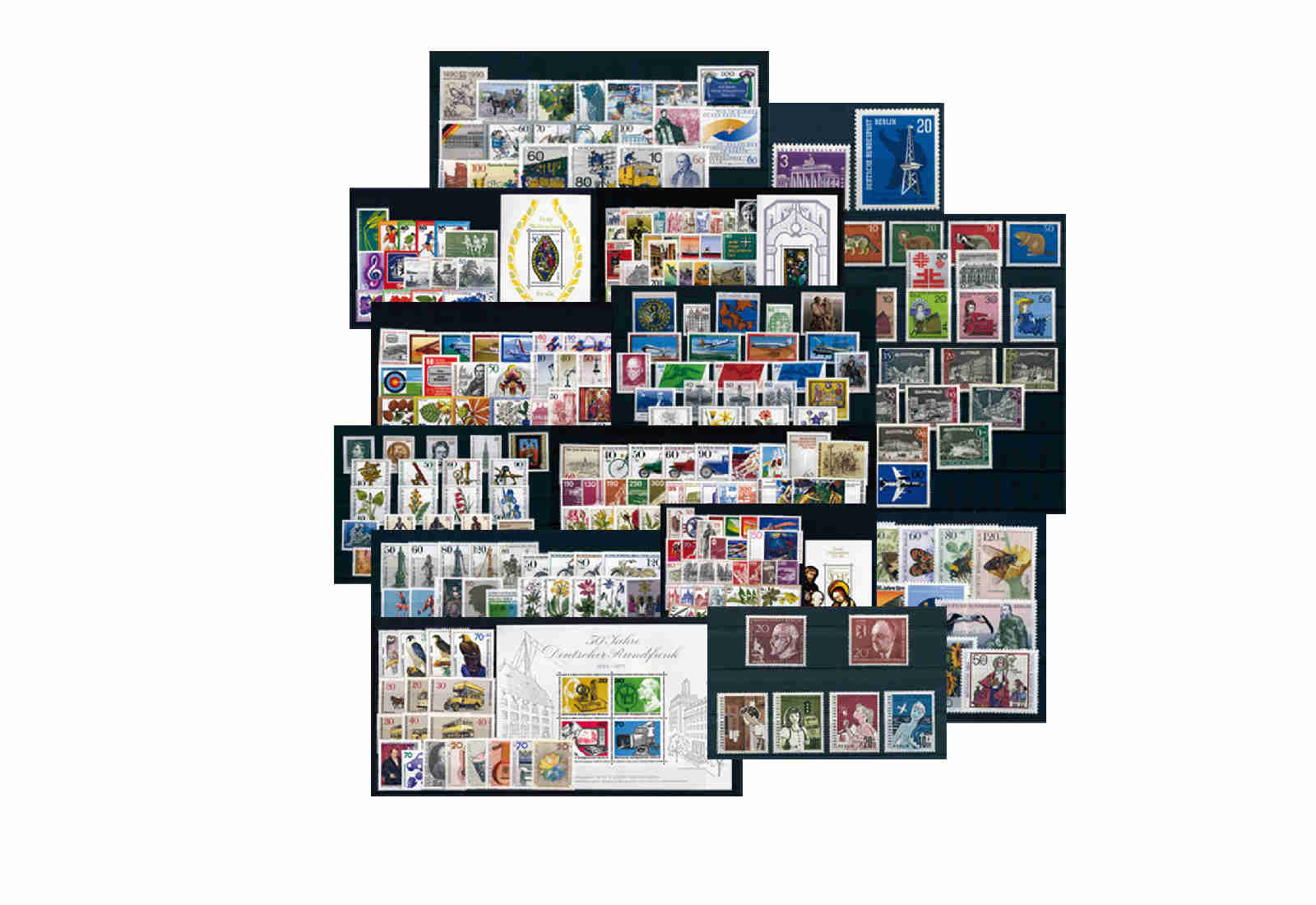 Briefmarken Berlin 1960-1990 15 verschiedene Jahrgänge postfrisch