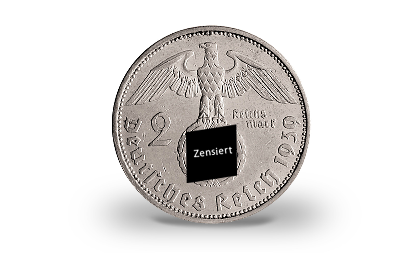 2 Mark 1939 Drittes Reich Hindenburg Jaeger-Nr. 366