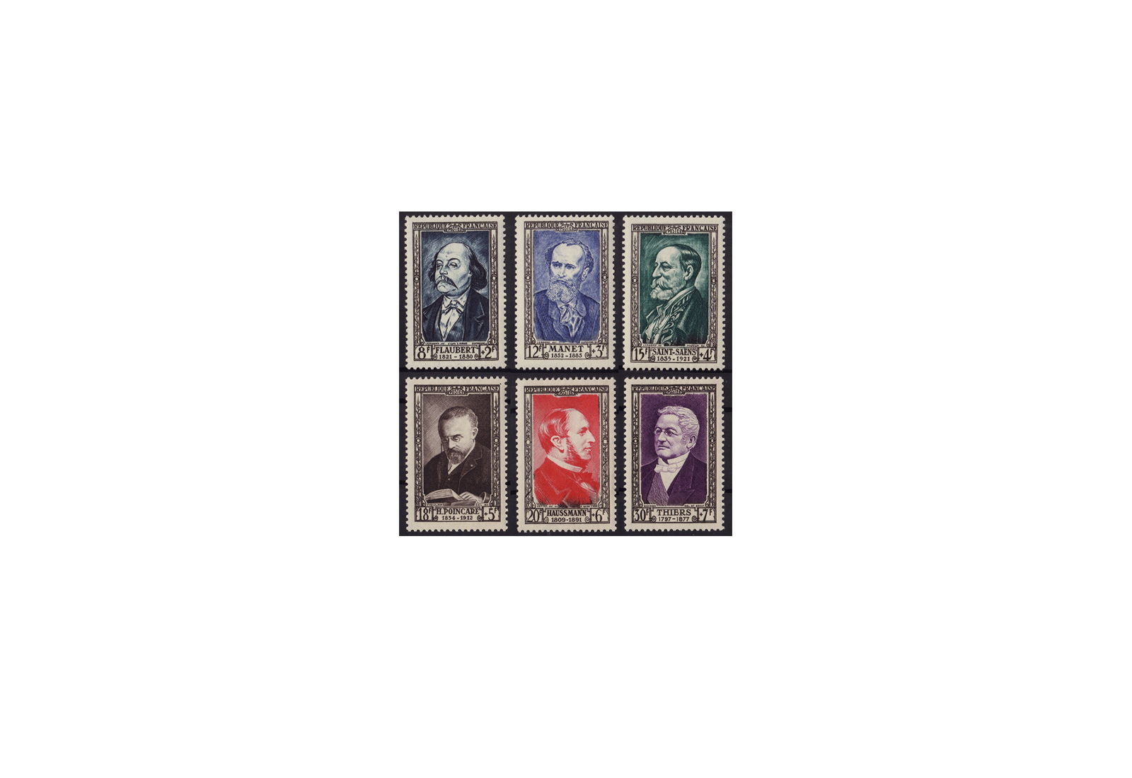 Frankreich Republik 1870 bis heute Michel Nr. 948 bis 953 postfrisch