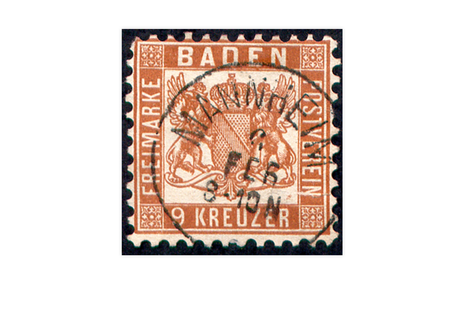 Briefmarke Altdeutschland Baden Freimarke 1862 Michel-Nr. 20 a gestempelt