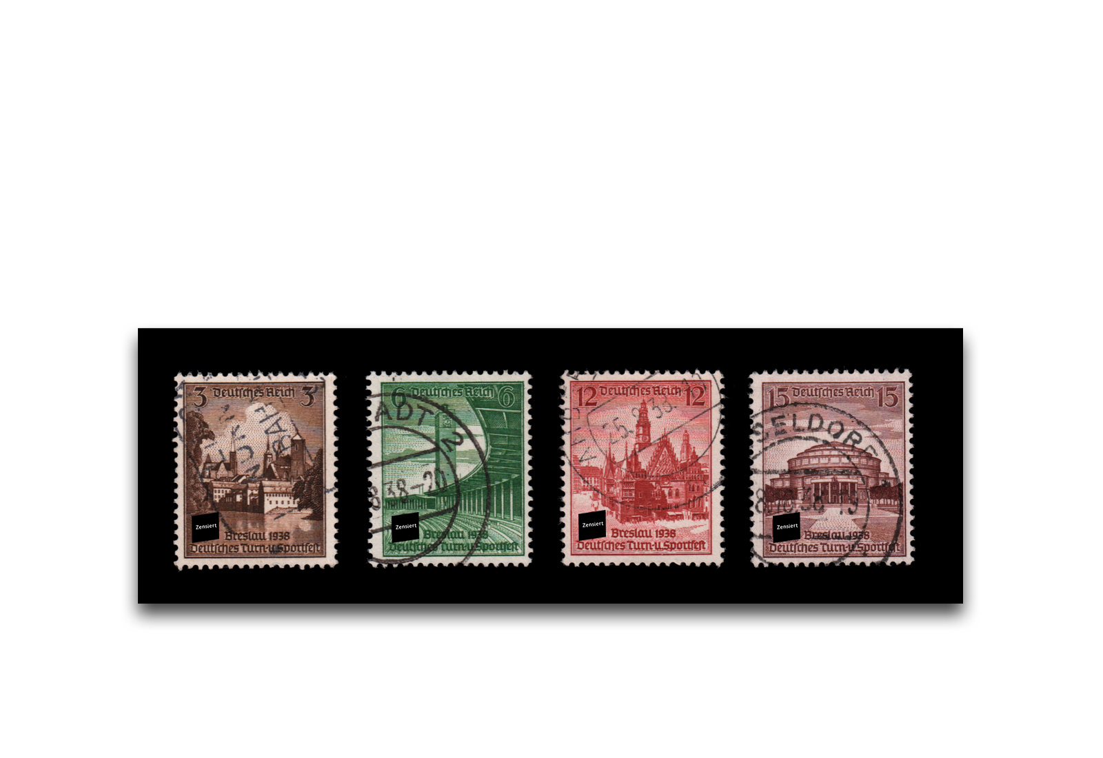 Deutsches Reich Mi.Nr. 665/68 gestempelt