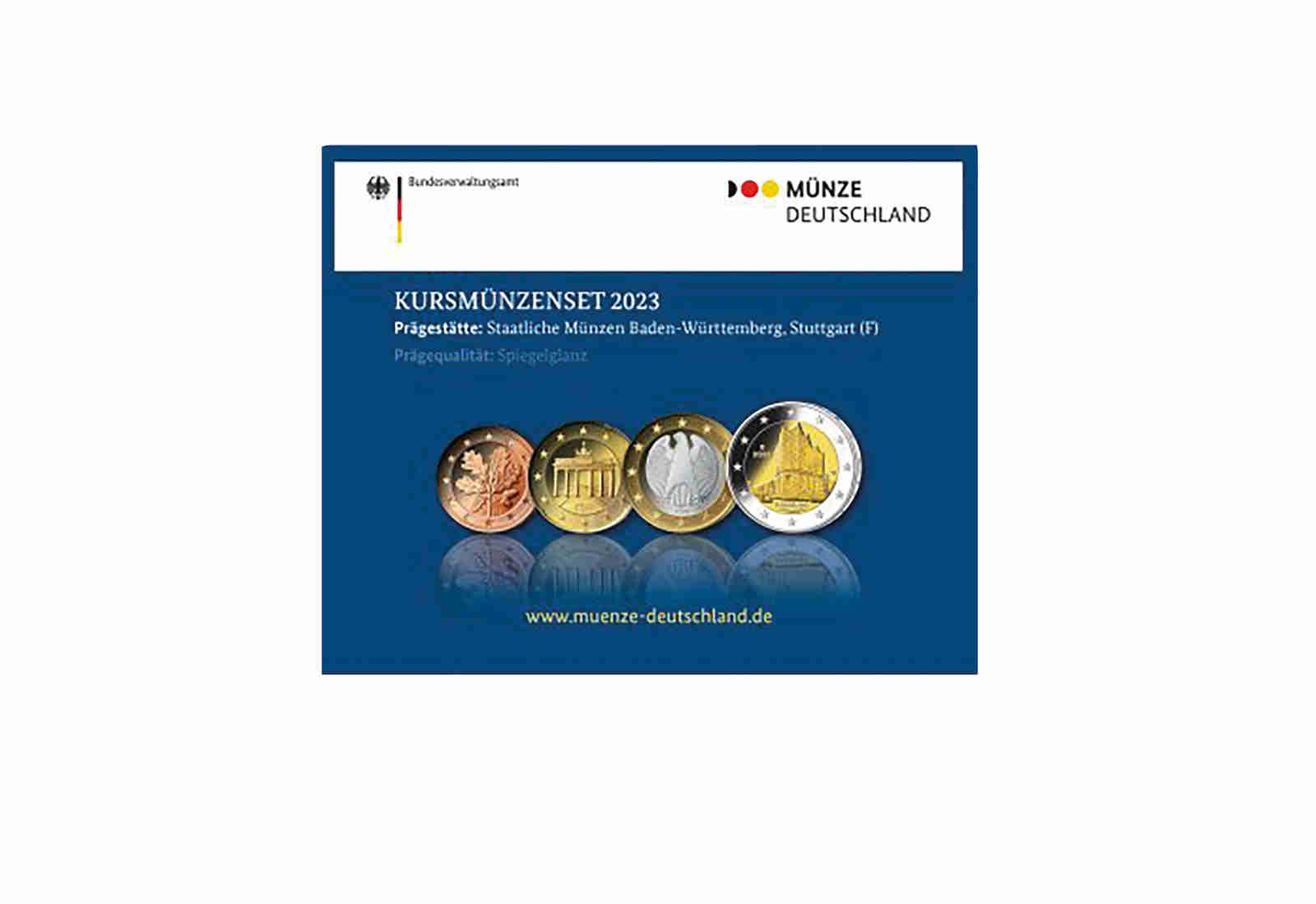 Kursmünzensatz 2023 Deutschland inkl. 2 Euro Elbphilharmonie PP