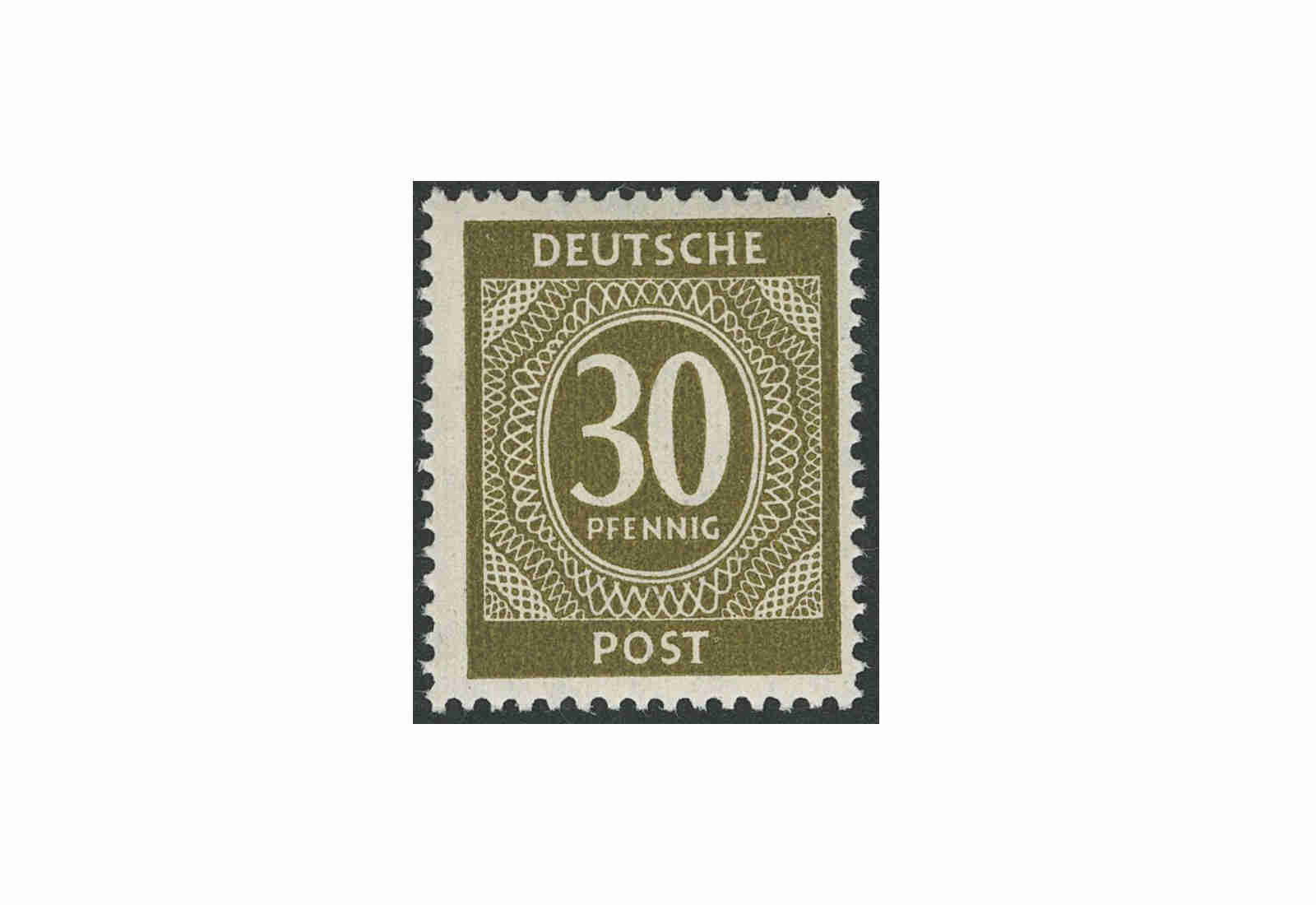 Briefmarke Alliierte Besetzung Kontrollrat I 1946 Michel-Nr. 928 c postfrisch