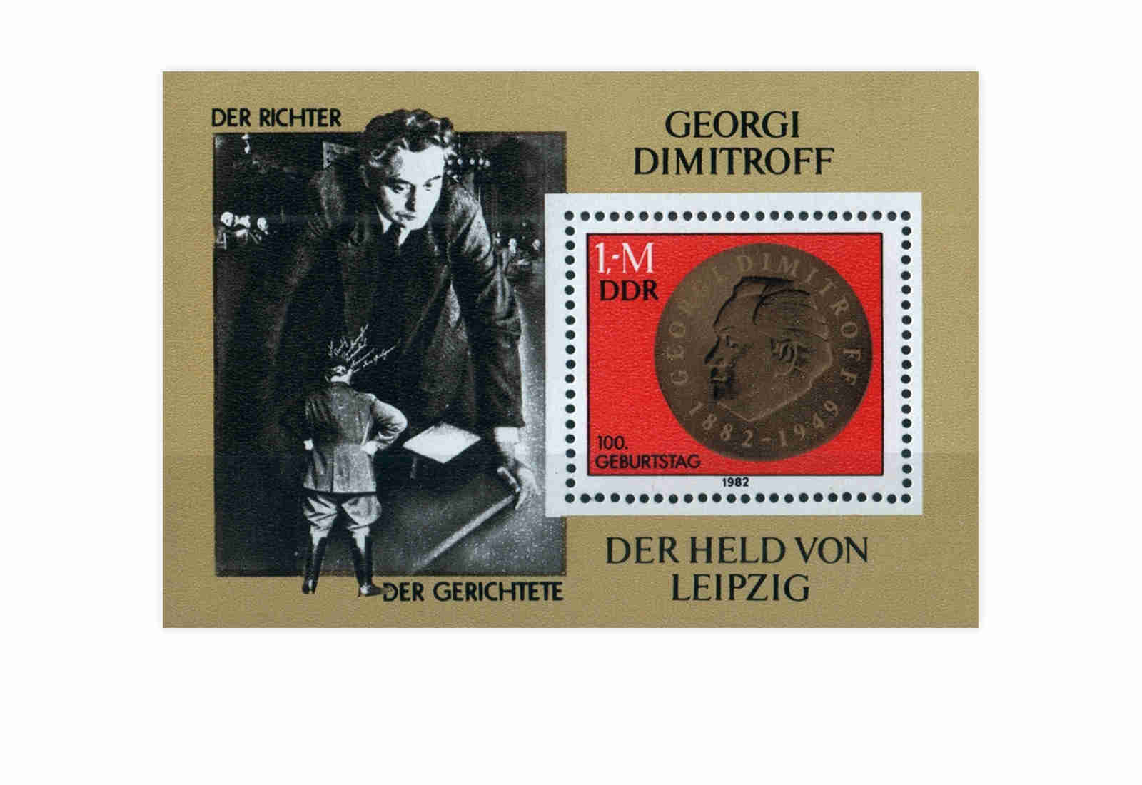 DDR Block 68 100. Geburtstag Dimitrow 1982 postfrisch