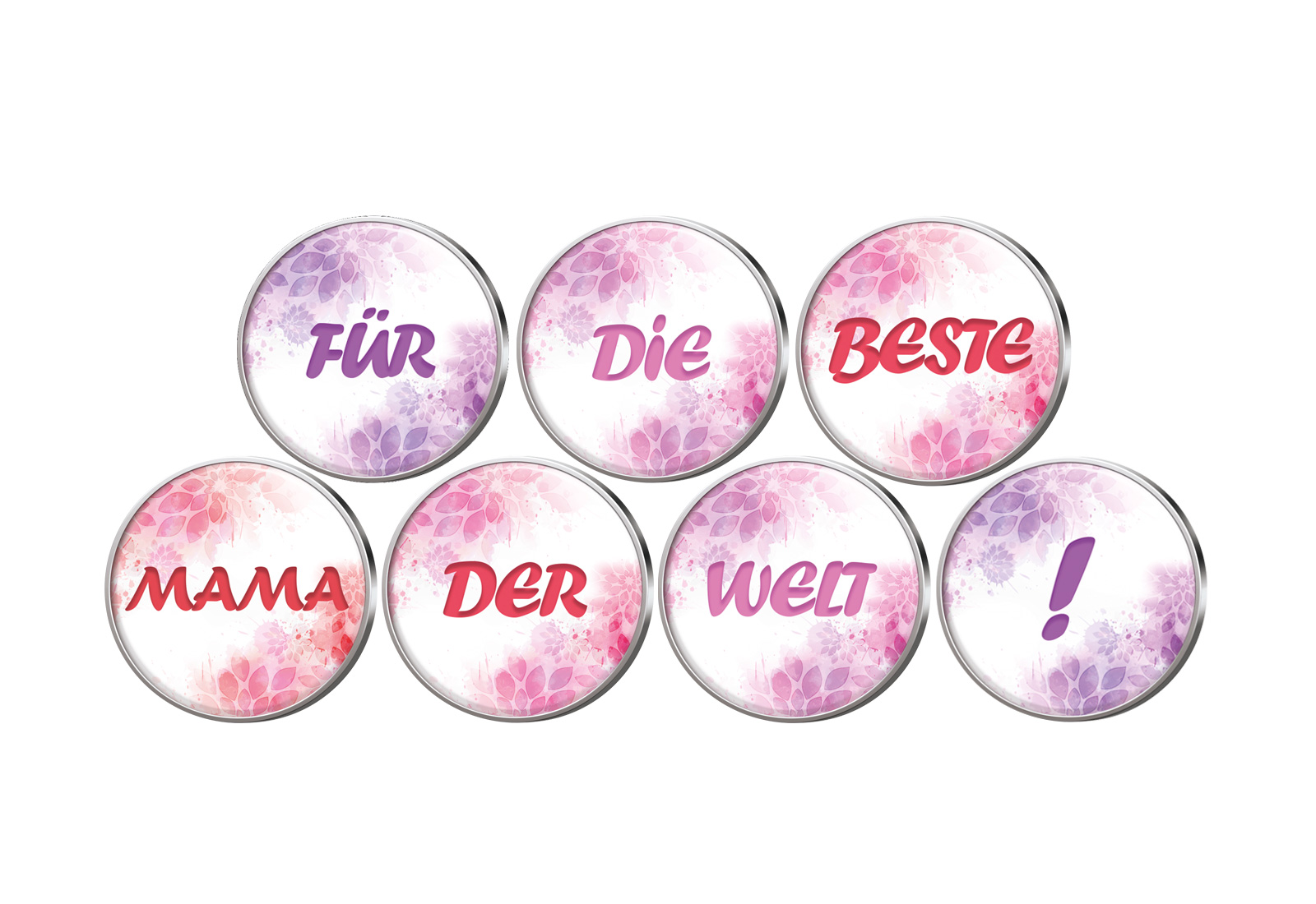 Muttertag 7er Kollektion mit Farbapplikation im Etui inkl. Zertifikat