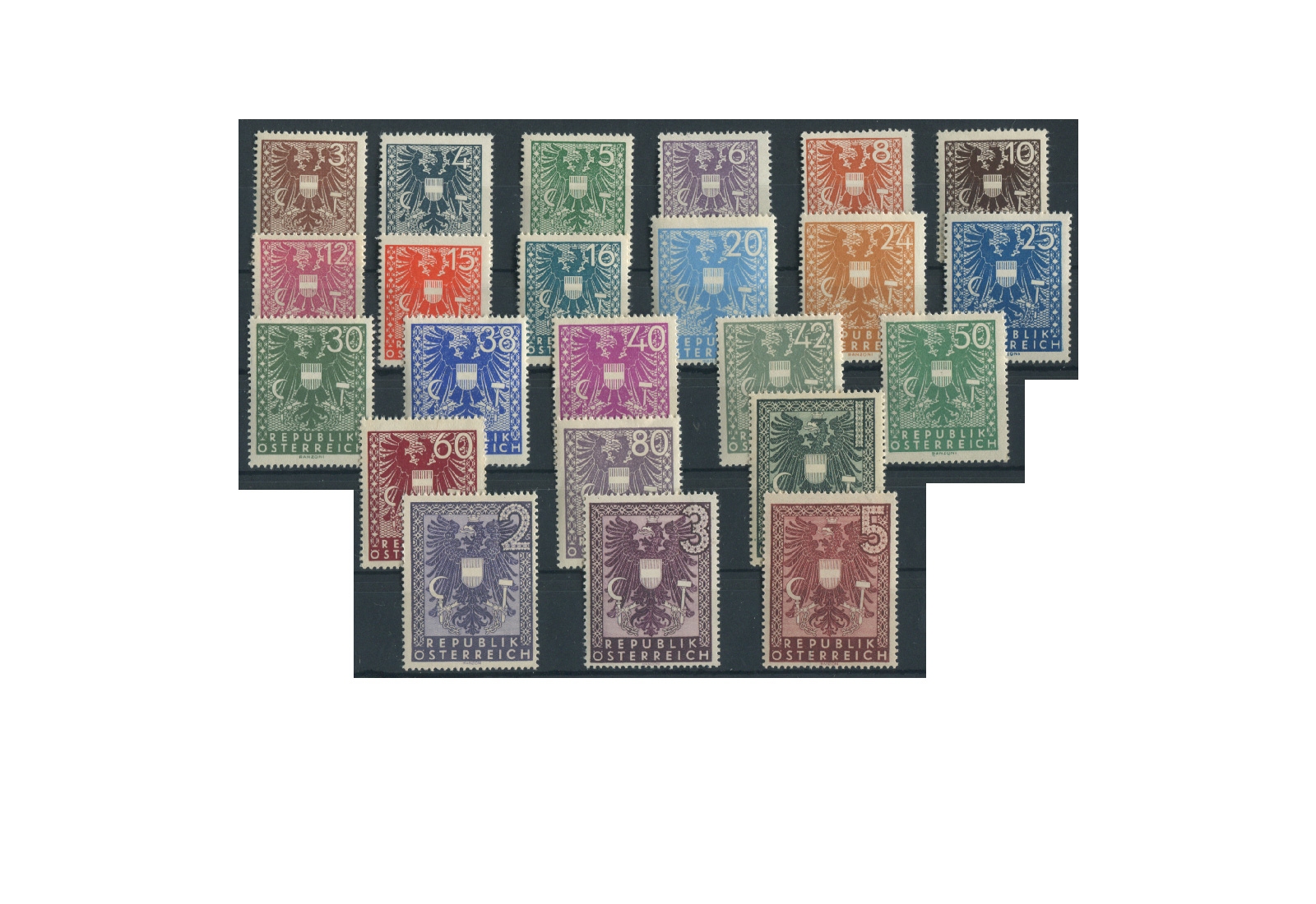 Österreich Frühausgaben Mi.Nr. 697/719 gestempelt