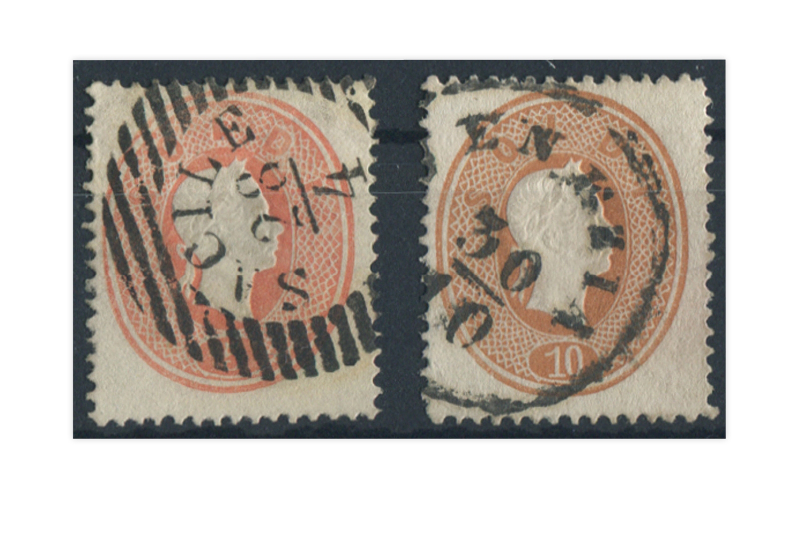 Lombardei und Venetien 1861/1862 Mi.Nr. 12/13 gest.