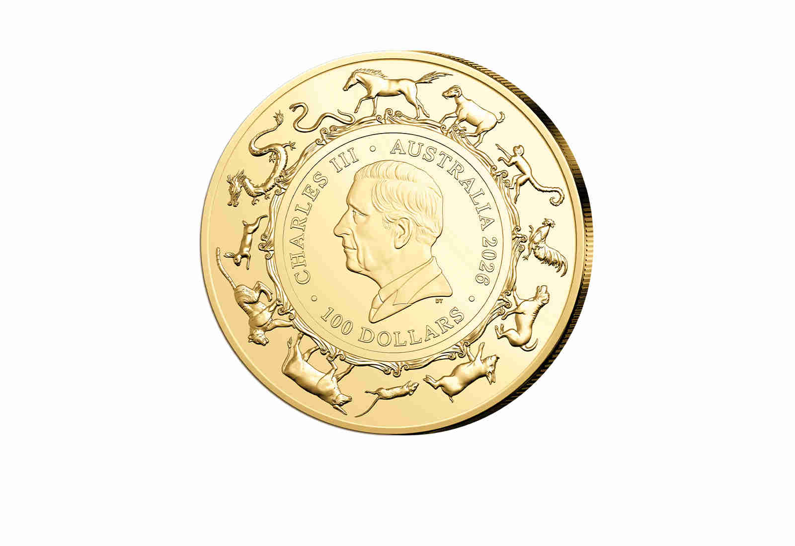 100 Dollar 2026 Goldmünze Australien Year of the Horse st
