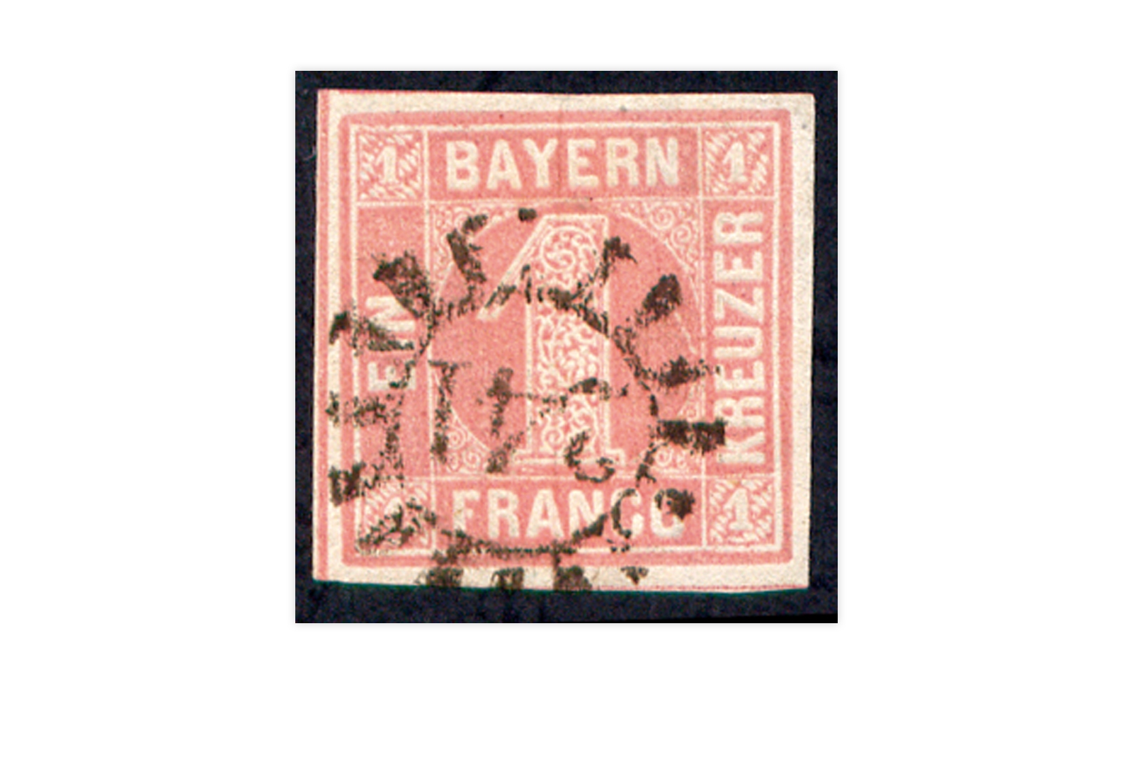 Briefmarke Altdeutschland Bayern Freimarke 1850 Michel-Nr. 3 gestempelt