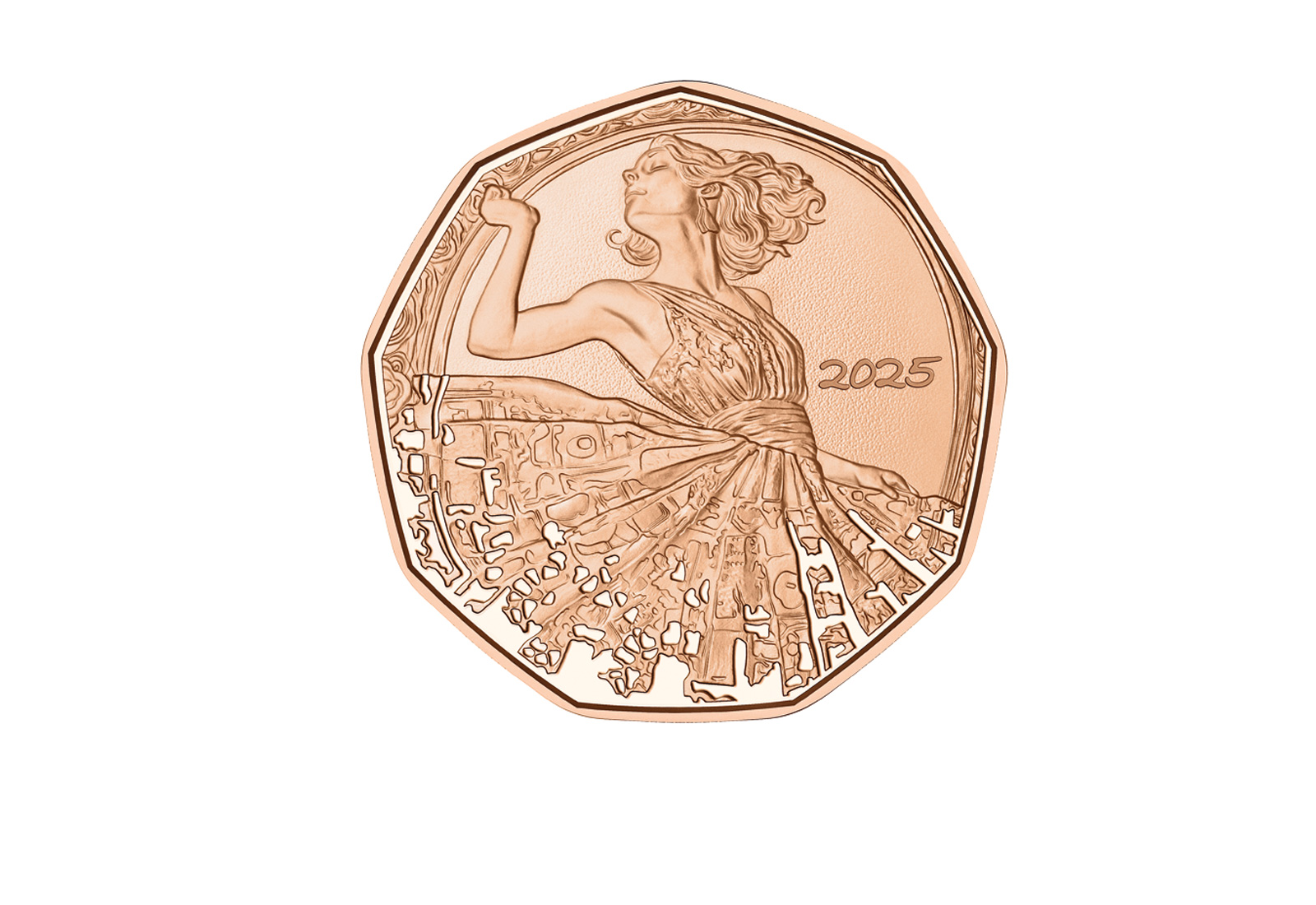 5 Euro 2025 Kupfer Österreich Tanz Dich Frei bfr.