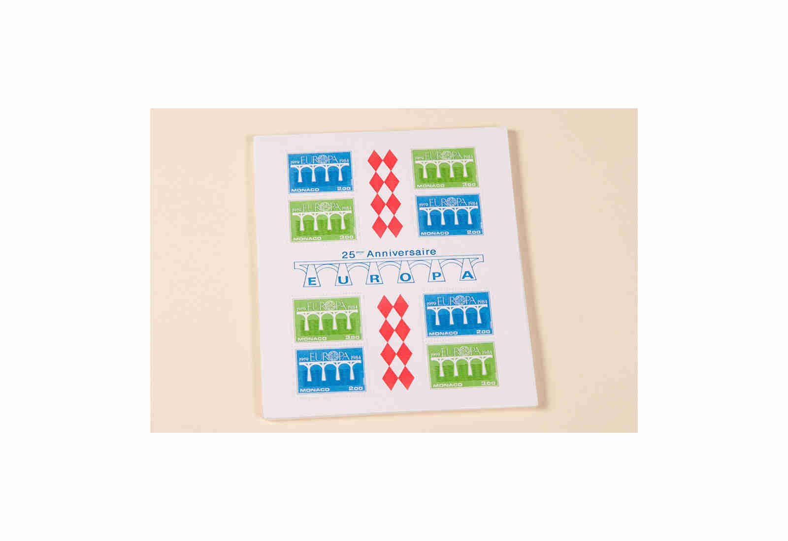 Briefmarken CEPT 5 verschiedene Monaco-Blocks postfrisch per 50 Stück