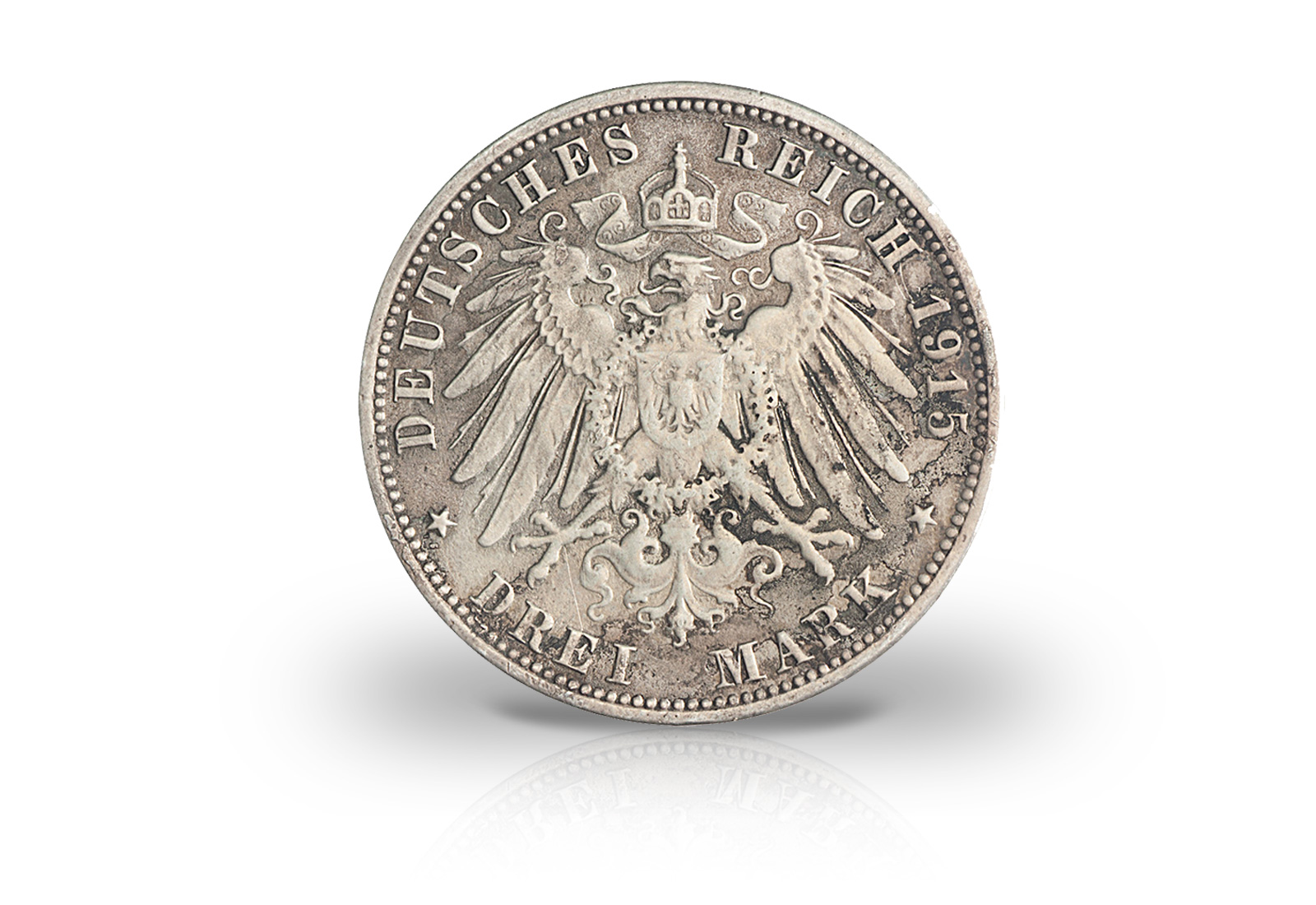 3 Mark 1908-1913 Deutsches Kaiserreich Bayern König Otto Jaeger-Nr. 47