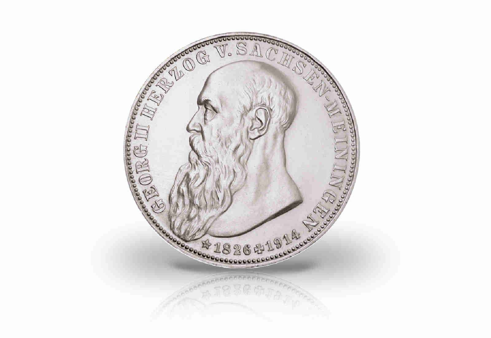 3 Mark 1915 Deutsches Kaiserreich Sachsen-Meiningen Herzog Georg II. Jaeger-Nr. 155
