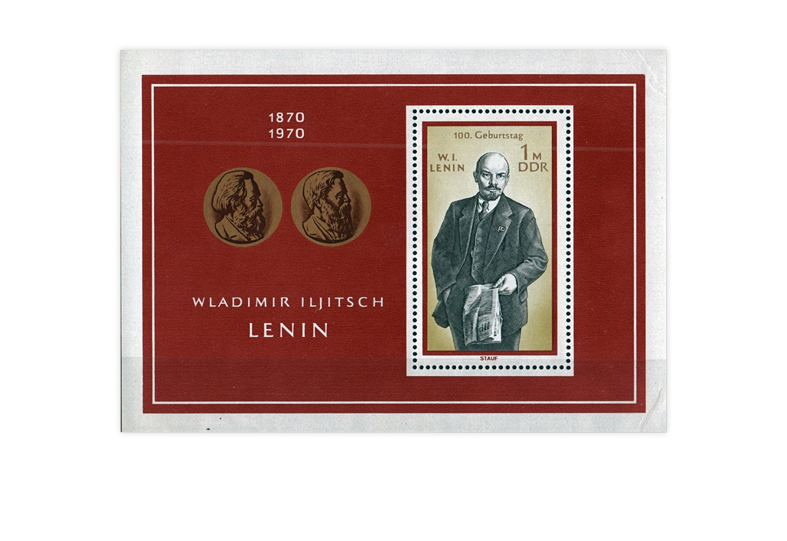 Briefmarken DDR Lenin 1970 Block 31 gestempelt