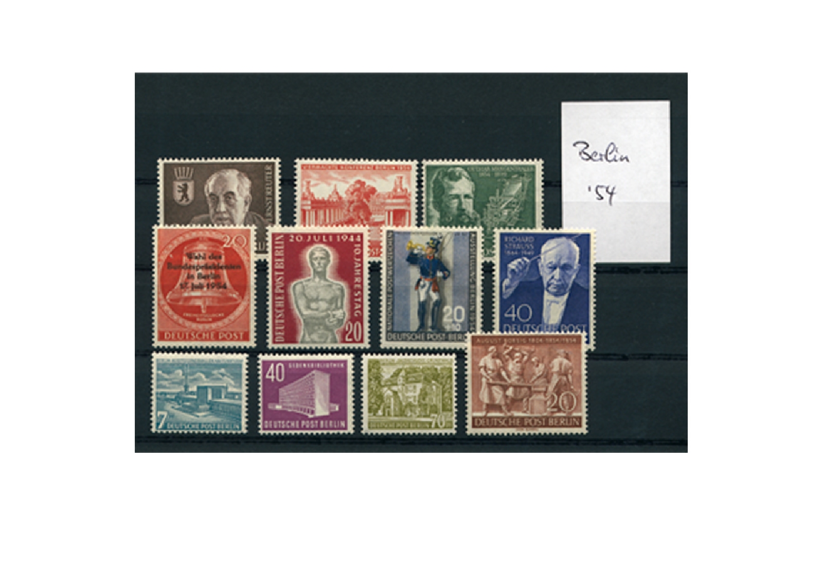 Berlin Jahrgang 1954 postfrisch