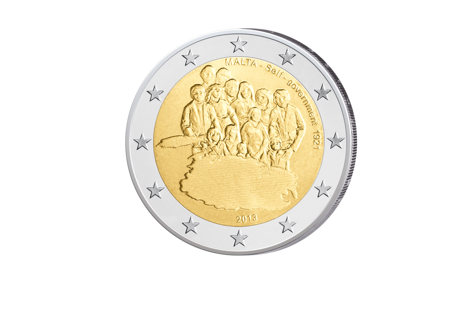 2 Euro 2013 Malta Selbstverwaltung 1921 bfr.