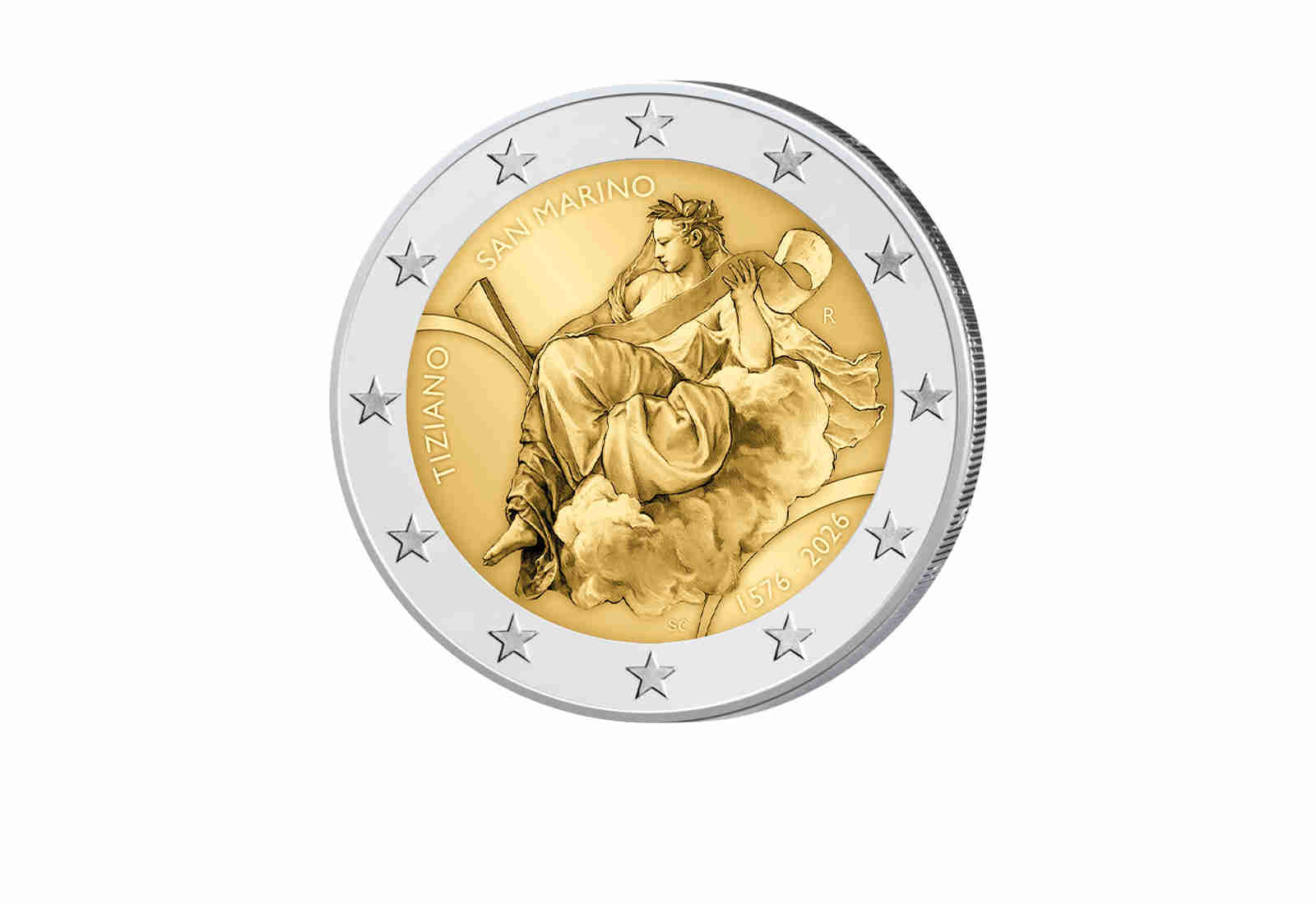 2 Euro 2026 San Marino 450. Todestag von Tizian st