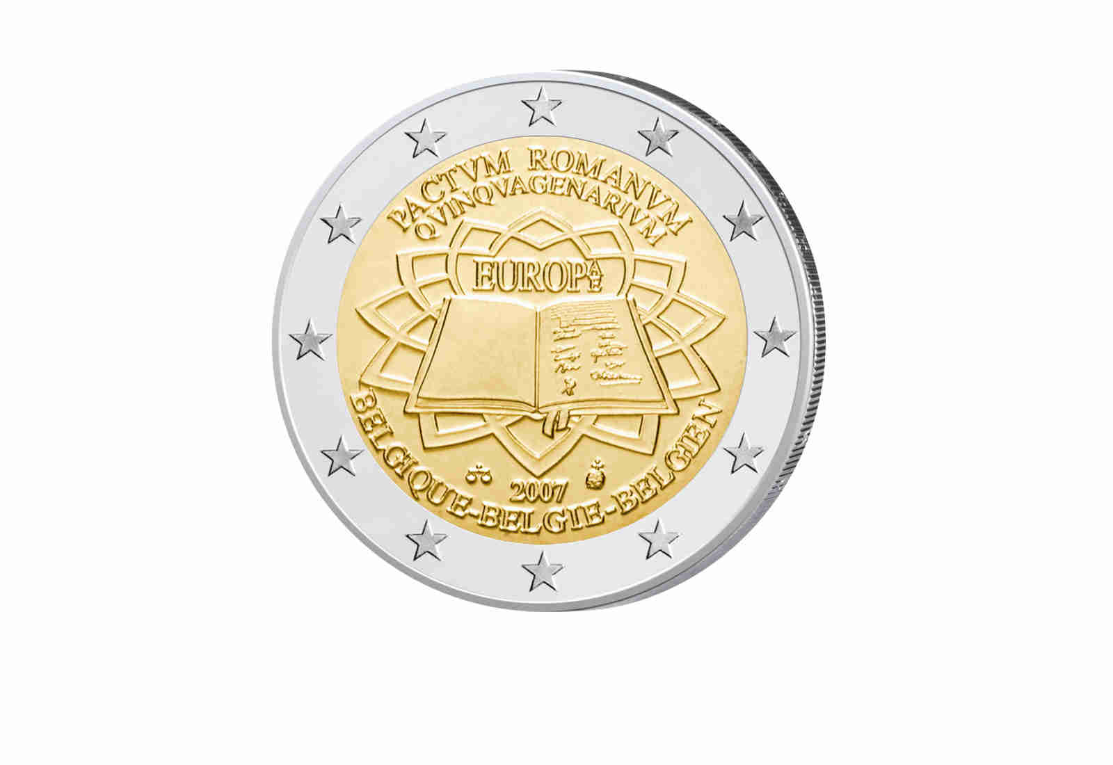 2 Euro 2007 Belgien 50 Jahre Römische Verträge bfr.